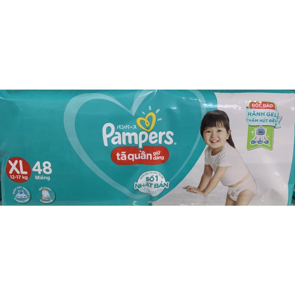 Tã/Bỉm quần Pampers Jumbo XL48 (12-17kg)