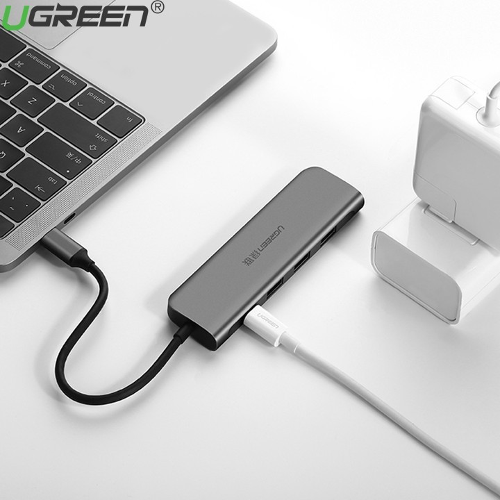 Cáp USB Type-C Sang HDMI/ Hub USB 3.0 Ugreen 50209 Chính Hãng