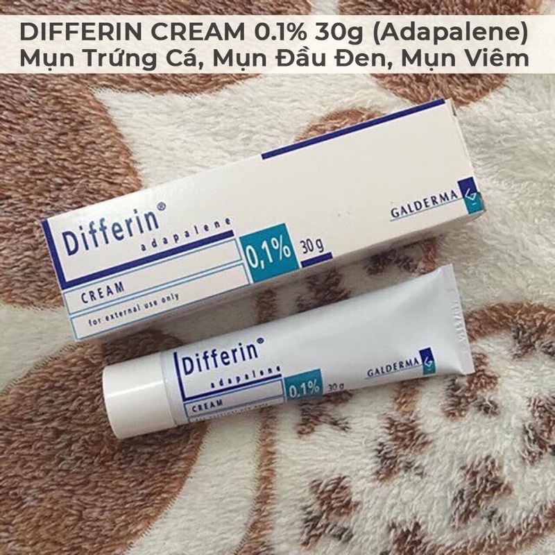 Kem mụn Differin Adapalene Cream 0.1% 30g