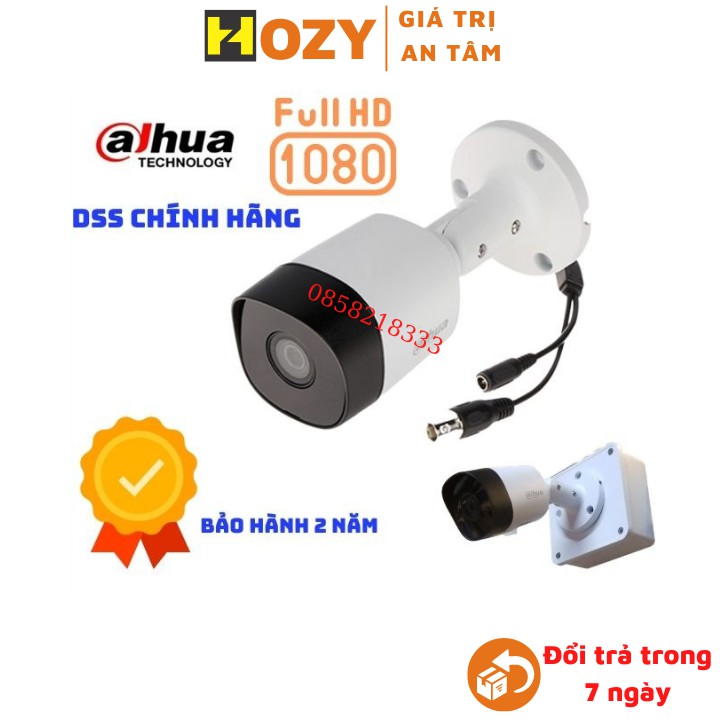 [Mã ELHAMS5 giảm 6% đơn 300K] Camera Analog chống nước Dahua HDCVI 2.0MPX FullHD 1080 thân trụ B1A21p, B2A21p