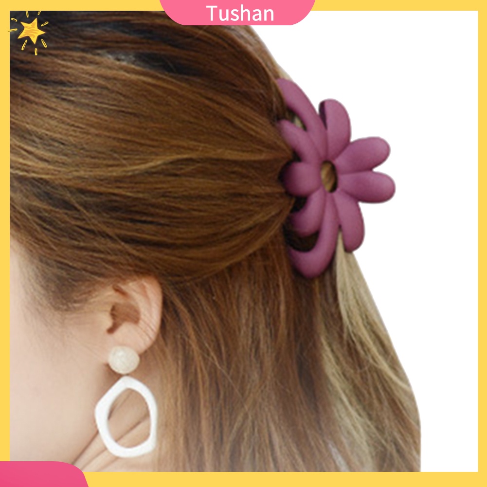 Kẹp tóc càng cua thiết kế hoa màu sắc kẹo ngọt thời trang dành cho nữ