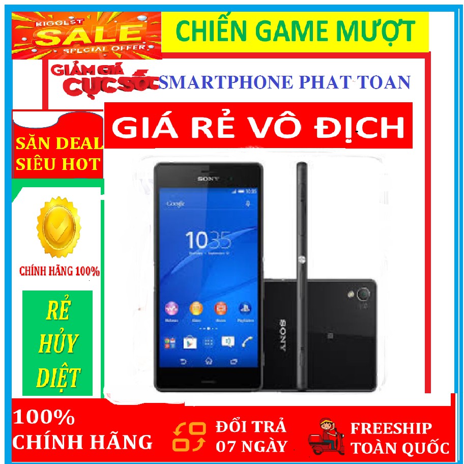 [XẢ HÀNG GIÁ SỐC] điện thoại SONY XPERIA Z3 ram 3gb -bnt 32G Fullbox