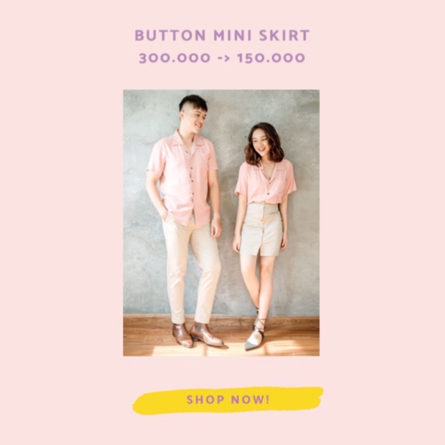 Chân váy Button Mini Skirt