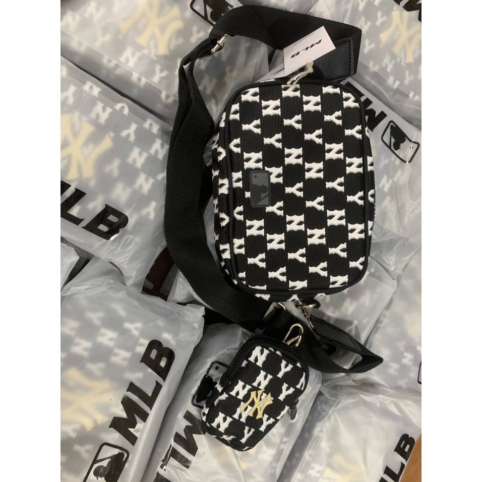 Túi đeo chéo MLB. Monogram chữ thêu Unisex nam nữ 2022