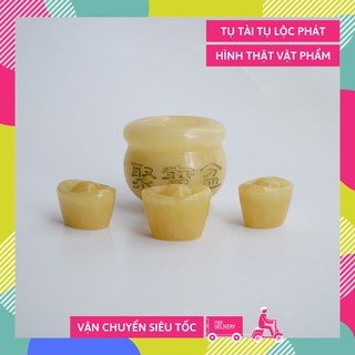 Hủ vàng bát Tụ Bảo Bồn đá ngọc chiêu nạp tài lộc cực mạnh