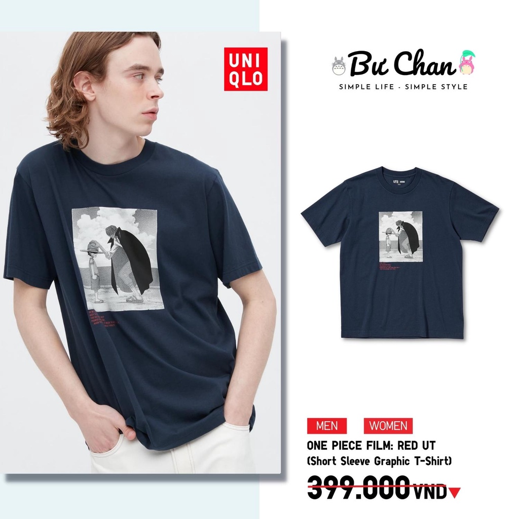 Áo Thun UNIQLO UT One Piece Film Red x Shanks & Luffy - UNIQLO Nhật - 453661