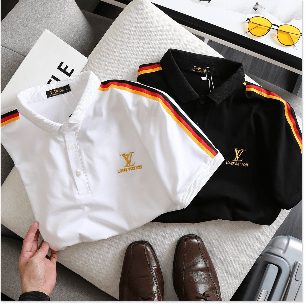 Áo Thun Nam Có Cổ Ngắn Tay Thêu Logo Lịch Thiệp HP