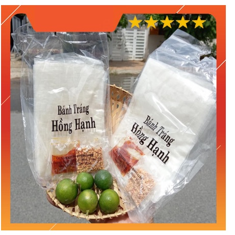 Combo 10 Bịch Bánh Tráng Hồng Hạnh Sate Muối Tắc Bánh Phơi Sương Thơm Ngon
