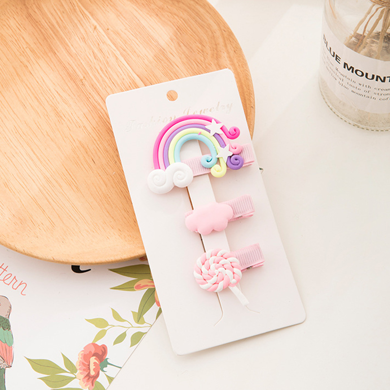 Kẹp Tóc Hình Kẹo Mút Nhiều Màu Cho Bé Gái