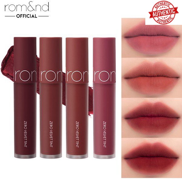 [Mã giảm giá shop] Son rom&nd ZERO VELVET TINT be orginal hanbok mới