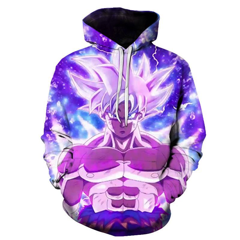 Mới Áo Hoodie Tay Dài In Họa Tiết Hoạt Hình Dragon Ball Super Saiyan Son Goku Vegeta 3D Thời Trang Xuân Thu Dành Cho Nam Và Nữ