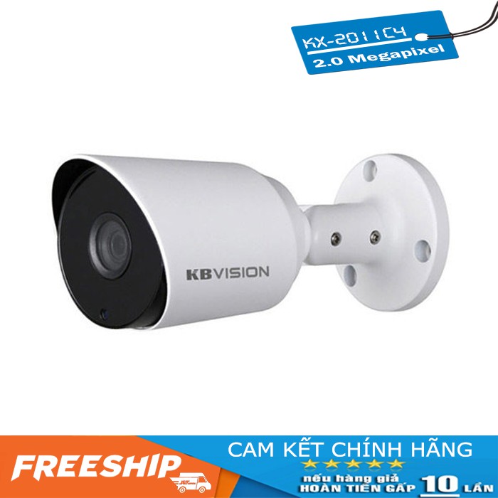 Camera Kbvision KX-2011C4 (2.0MP)  - Camera 4 in 1(CVI/TVI/AHD/Analog) - LED công nghệ mới SMD, Chống Ngược Sáng