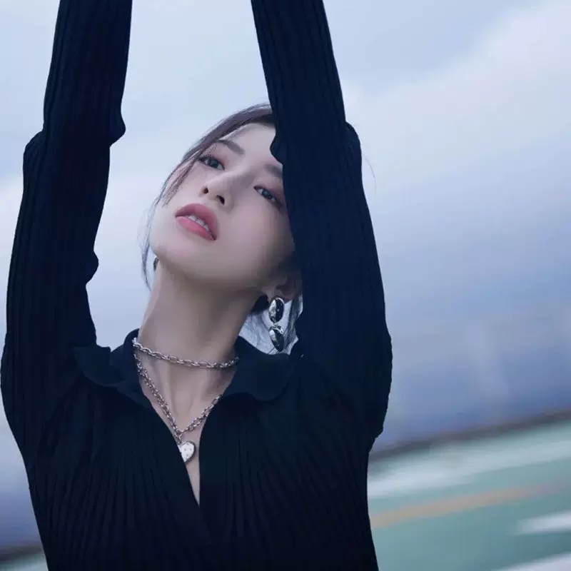 Áo kiểu ZHELIHANGFEI dệt kim tay dài cổ chữ V ôm dáng vừa vặn thời trang dành cho nữ