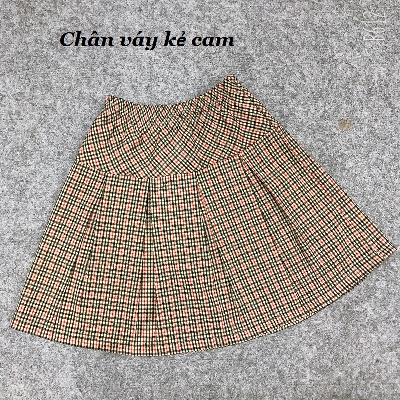 Chân váy học sinh xếp ly liền quần bên trong cho học sinh 6-14tuổi XHN353