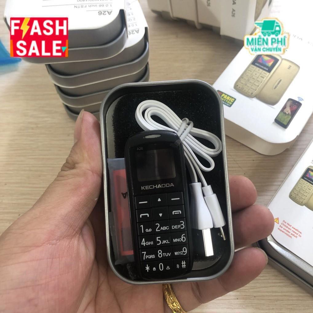 [Freeship toàn quốc từ 50k] Điện thoại mini Kechaoda A26 siêu nhỏ 2sim