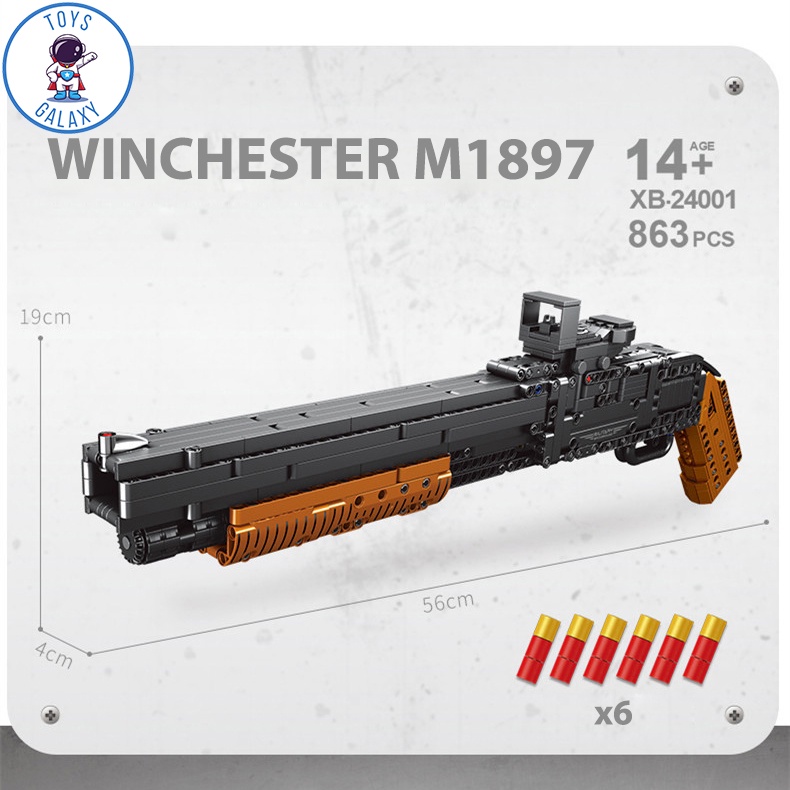 Đồ Chơi Lắp Ráp PUBG Mô Hình Súng Sóc Lọ Winchester M1897 Trong Game CSGO Cảnh Sát Quân Đội XB24001