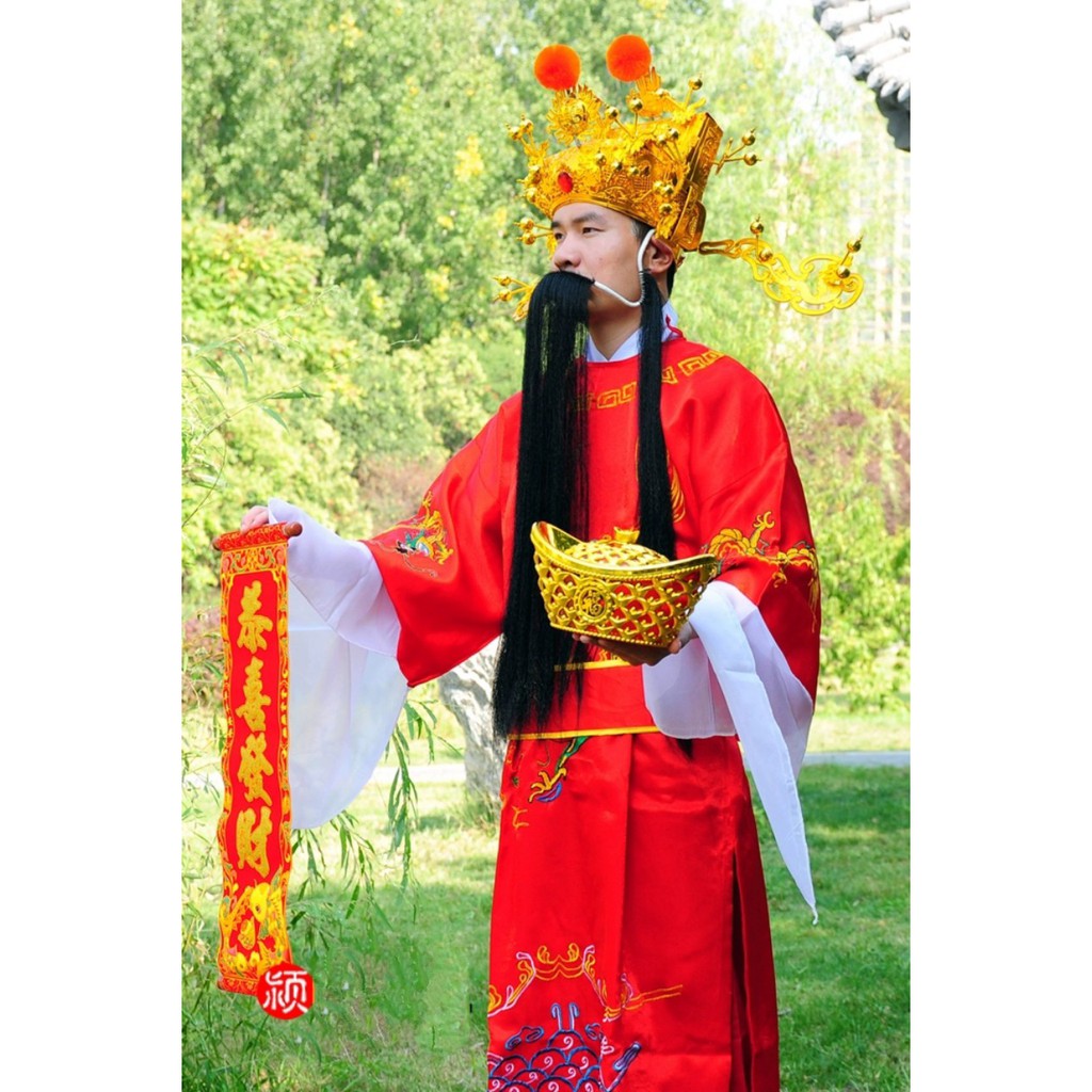 Trang Phục Thần Tài Quần Áo Thần Tài Trang Phục Phúc Lộc Thọ Phù Hợp Các Sự Kiện Khai Trương Tết Nguyên Đán