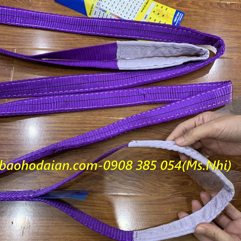 Dây cẩu hàng cáp vải bản 25mm thể trọng cẩu 1 tấn - chính hãng Usafety