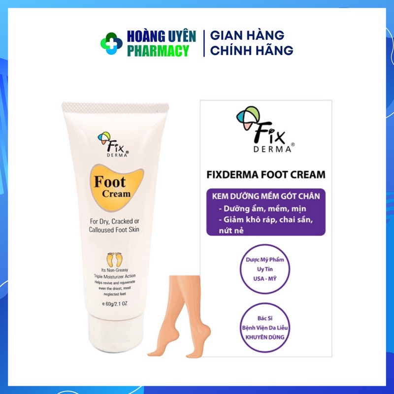 Kem dưỡng gót chân Fixderma Foot Cream 60g