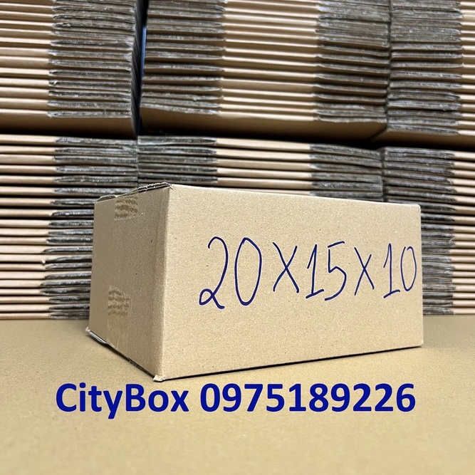 Set 50 hộp 20x15x10 hộp carton ship cod - 20x15x10 hộp đóng hàng