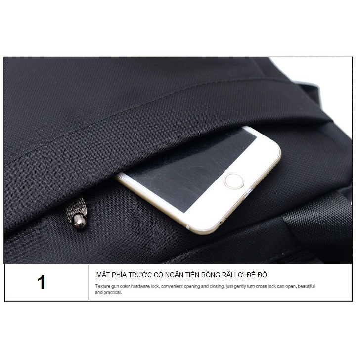 Túi đeo chéo vải Oxford cao cấp TV06 Đựng vừa giấy A4 - Chống Sock - Chống Nước - Đựng vừa ipad 10 inch - thatchatstore | BigBuy360 - bigbuy360.vn