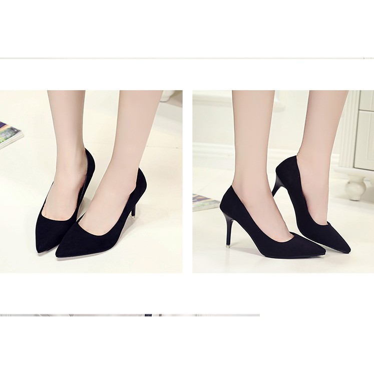 Giày cao gót nữ 7cm chất siêu đẹp đi êm chân và chắc chắn