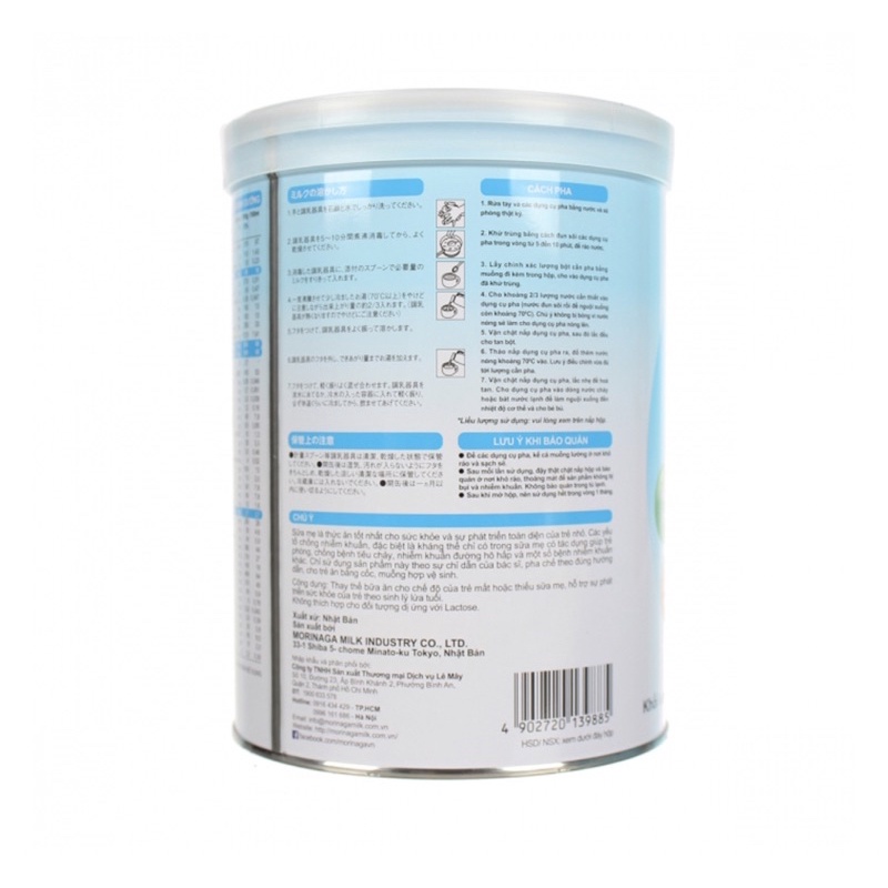 Sữa Morinaga số 1 -850gr tách đai