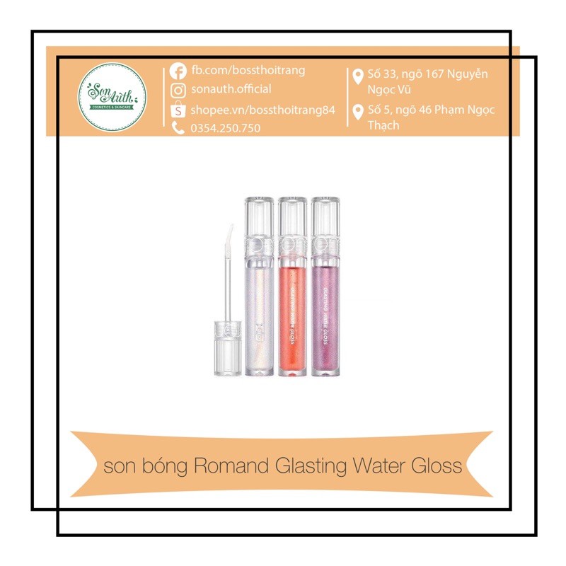 son bóng Romand Glasting Water Gloss