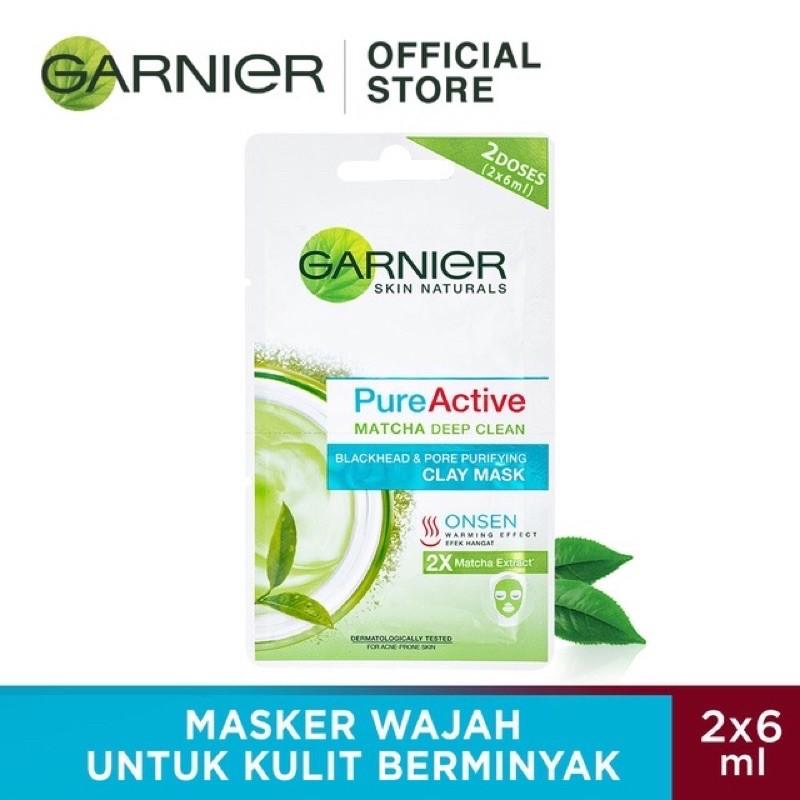 (hàng Mới Về) Mặt Nạ Đất Sét Garnier 2x6ml