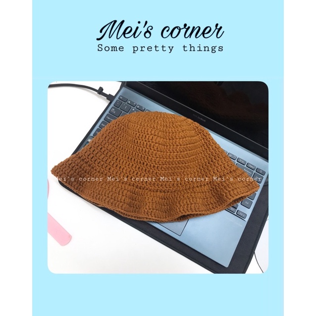 NÓN LEN MÓC VÀNH BÈO GỢN NHẸ HANDMADE