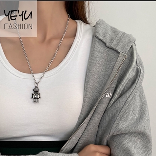 Dây Chuyền Mặt Hình Robot Mini Dễ Thương Phong Cách Hip Hop Thời Trang Cho Nam Và Nữ