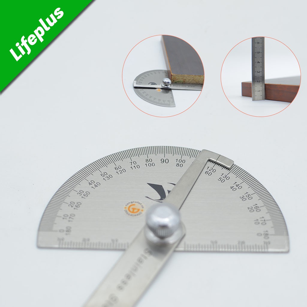 Thước đo góc 180 độ dài 10cm