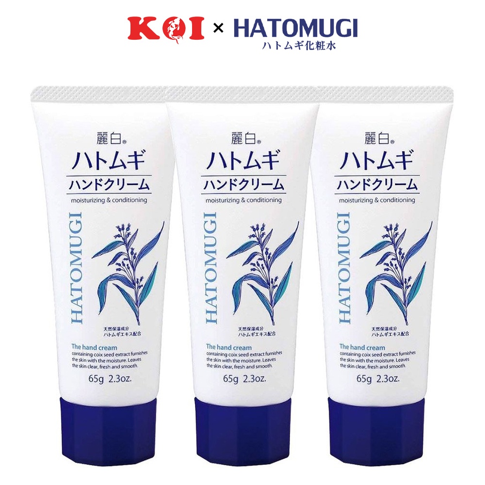Kem dưỡng da tay mềm mịn Hatomugi Moisturizing & Conditioning The Hand Cream 65g