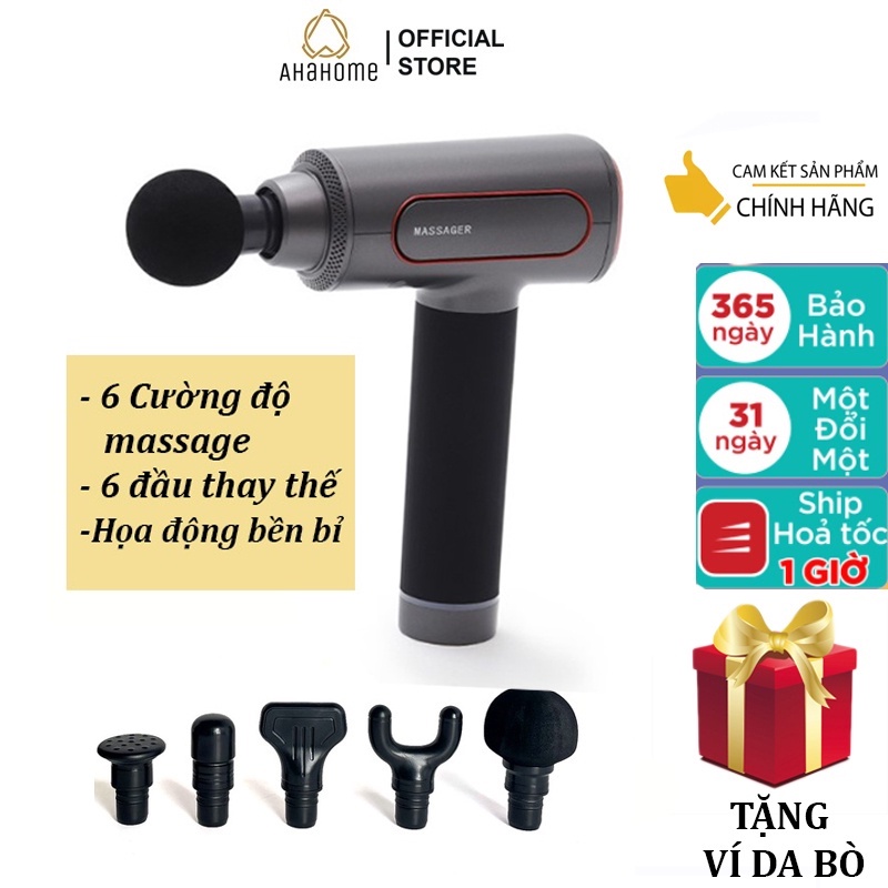 Máy Massage Cầm Tay FUJITA ST-801C Toàn Thân 6 Cấp Độ Massage Chuyên Sâu Vai Lưng Giảm Đau Cơ
