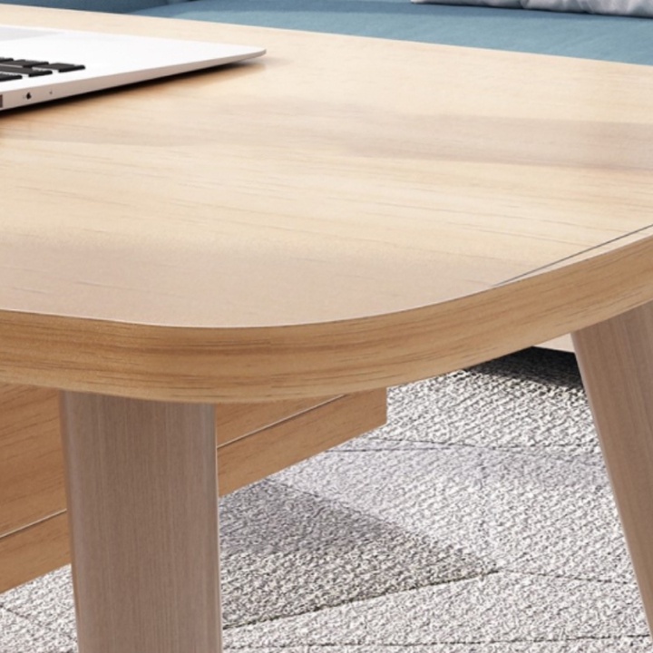 Bàn Trà Sofa/Cafe phong cách Bắc âu hình chữ nhật có 2 ngăn bàn để đồ tiện lợi