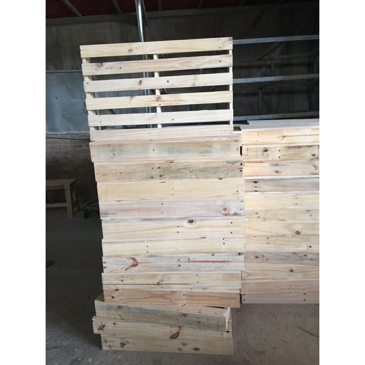 Tấm Pallet làm giường - kích thước 50x 60 x cao11cm- Giường gỗ - Giường xếp - Giường Hộp Pallet HP Decor