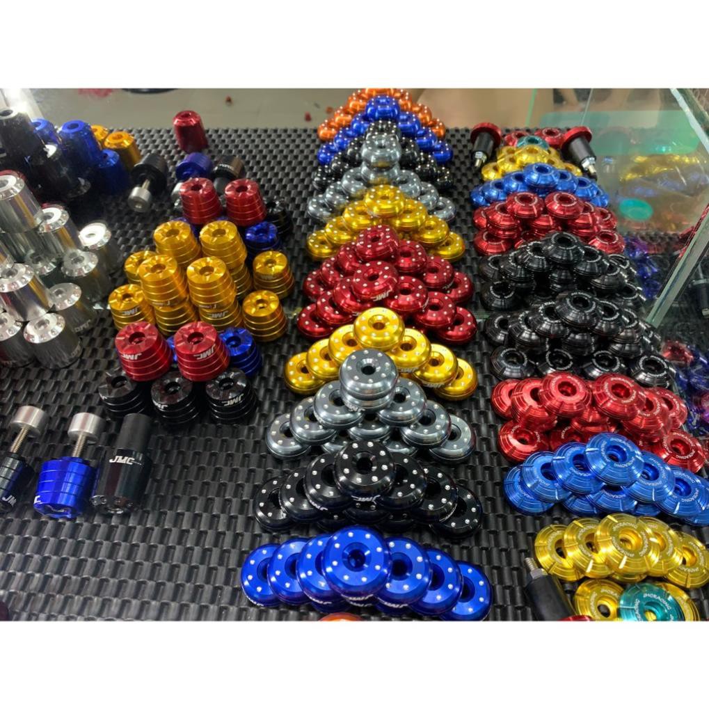 Gù tay lái nhôm RCB cnc màu  ĐỎ