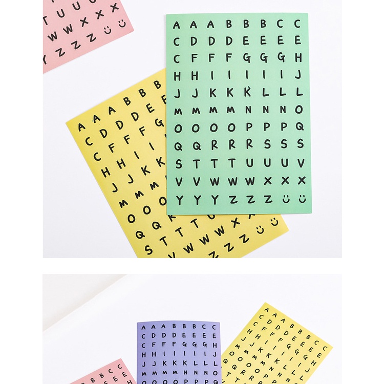 Sticker Dán Trang Trí Sổ Tay Hình Chữ Cái Độc Đáo