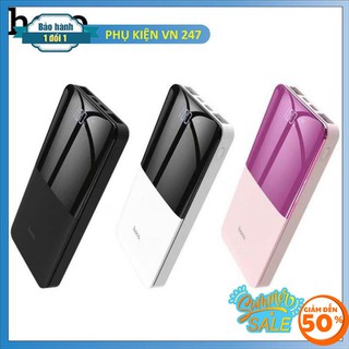 Pin sạc dự phòng hoco j42 10.000 mah sạc được 2 thiết bị cùng lúc, màn hình lcd hiển thị thông số