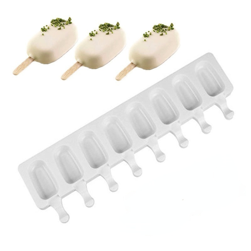 Khuôn Silicone Làm Kem Mini 8 Ngăn Tiện Lợi