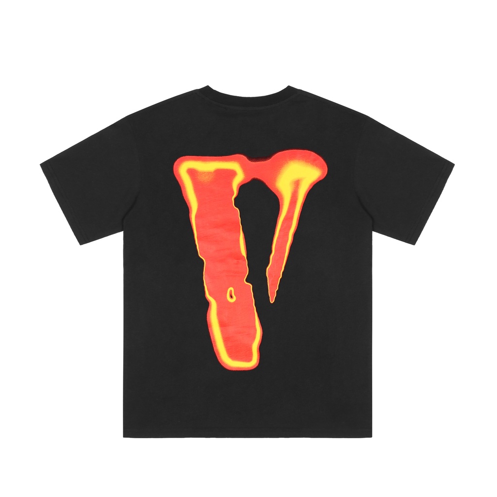 Áo Thun Cotton Tay Ngắn In Chữ Vlone Thời Trang Cho Nam Và Nữ