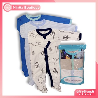 Set 3 bộ next dream body sleep cao cấp cho bé trai, bé gái giá tận xưởng
