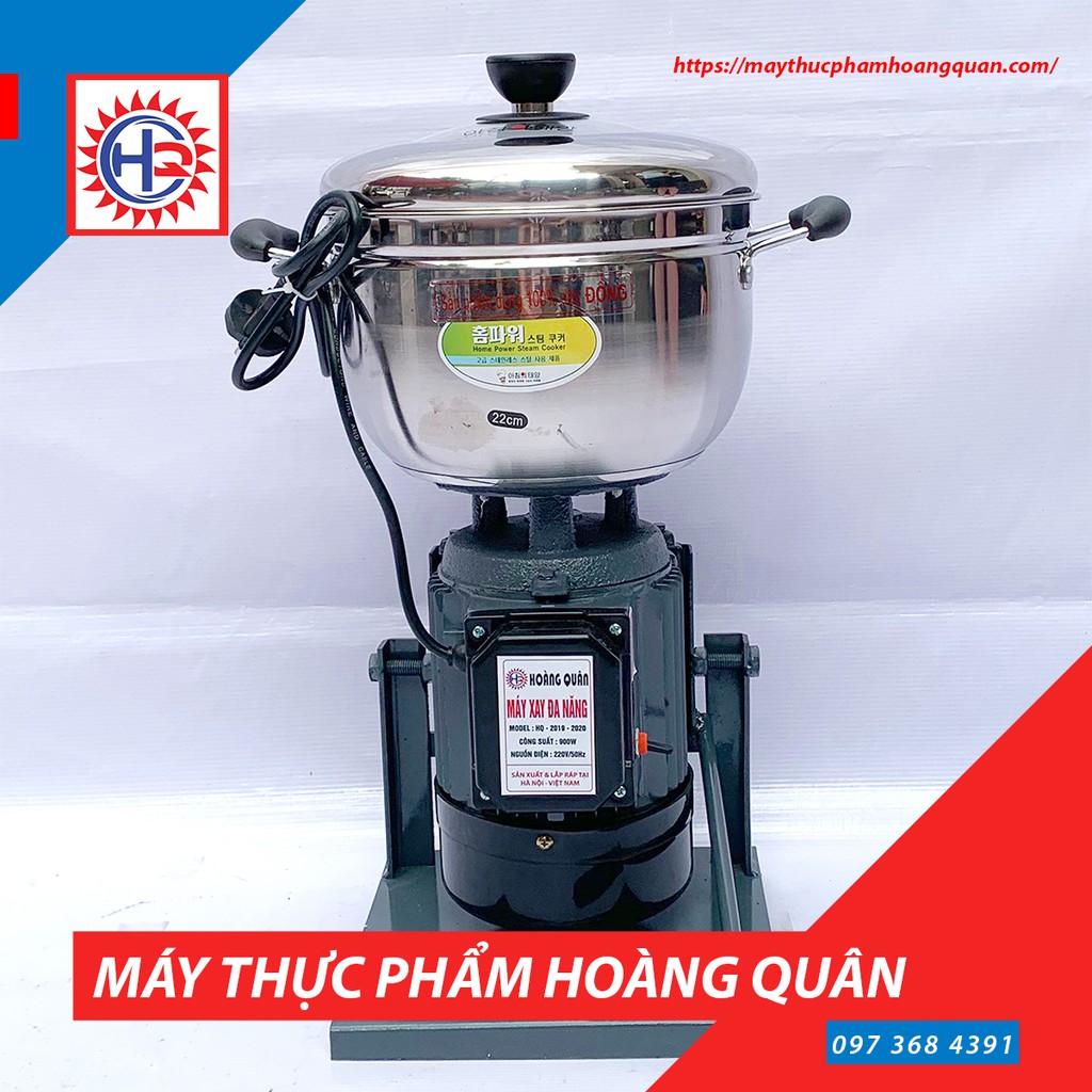 Máy xay thịt, cua, tôm cá, gừng, tỏi, ớt, riềng, sả 900W - nồi 22cm - 1.2kg/lần