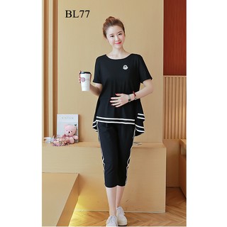 Bộ đồ bầu quần lửng sành điệu bl77