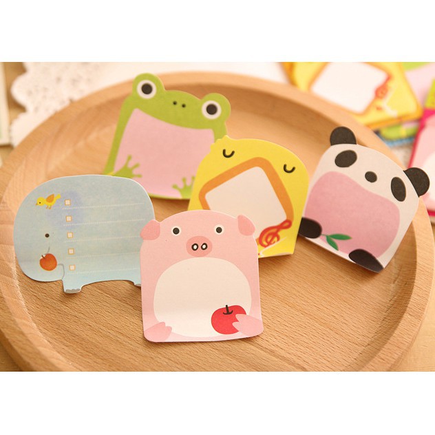 Giấy Note cute - Giấy Ghi Chú Hình Động Vật Xinh Xắn