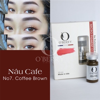 MỰC PHUN XĂM MÀY BÁM NHANH BONG ĐẬM O'BERRY NHẬP KHẨU ĐỘC QUYỀN HOA KỲ - MÀU CAFE