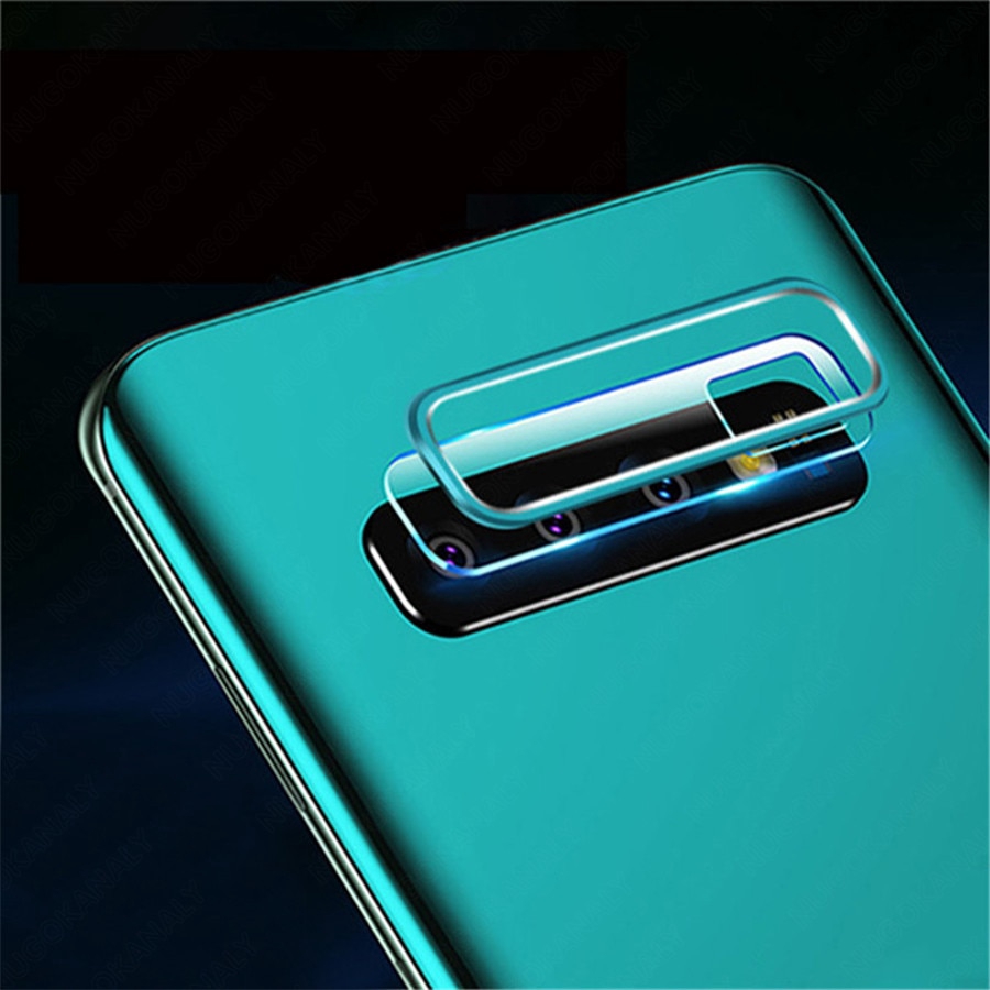 Samsung Galaxy S10 S20 Note 10 Plus 20 Ultra Metal Back Lens Ring + Tempered Glass Camera Lens Protector