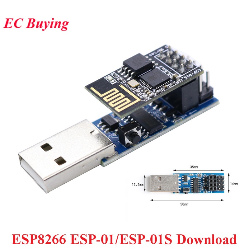 ESP-01 ESP-01S USB to ESP8266 CH340C ESP01 Prog Wifi Download Downloader Adapter Board Wireless Module For Arduino IDE Debugger