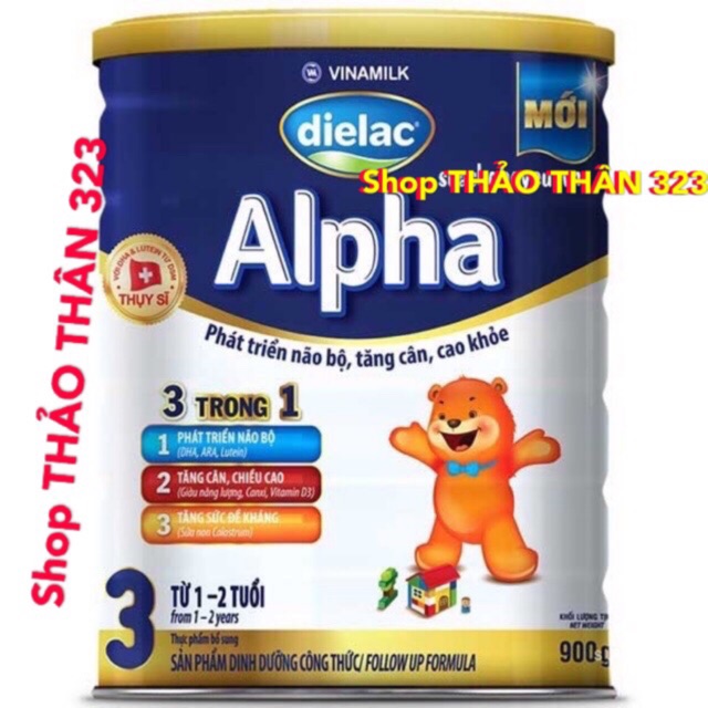 Sữa Dielac Alpha Step3(trẻ từ1-2Tuổi) Lon 90gram