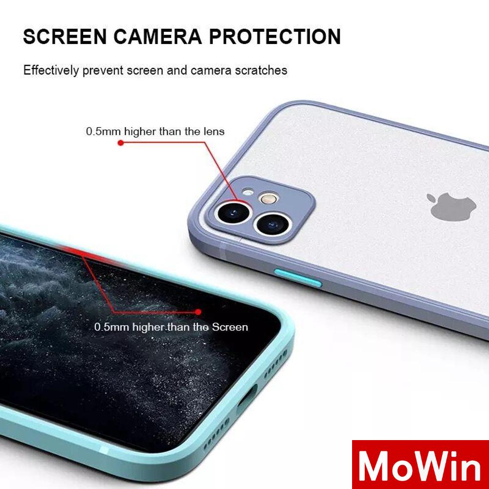 Ốp điện thoại cứng mặt nhám trong suốt cho iPhone 12 8 7 XR 8 Plus 11 XS SE Pro 7 Plus SE 2020 | BigBuy360 - bigbuy360.vn